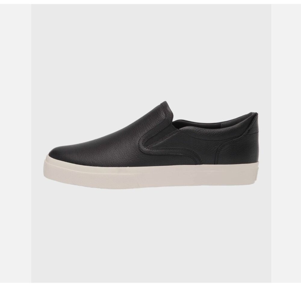 NEW NIB Vince Men’s Fairfax Black Leather Slip On Shoes Leather US 9 - Picture 6 of 12